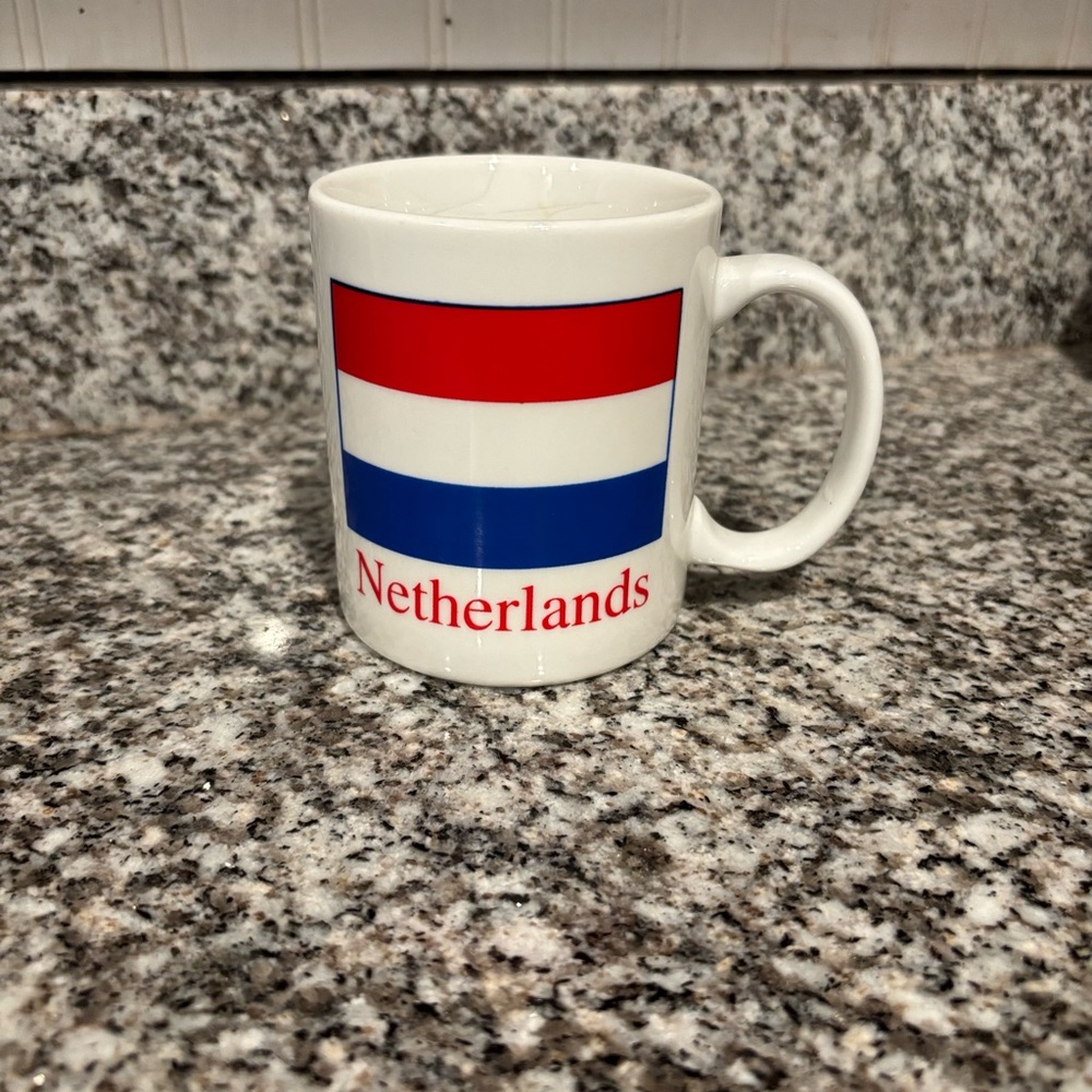 Netherlands Flag Mug - Red, White, and Blue